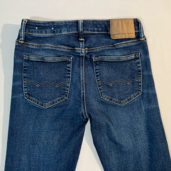 American Eagle Young Mens Size 30x31  Skinny  Straight Jeans AIRFLEX+ Dark Wash - Picture 12 of 13